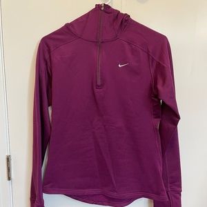 Nike FITDRY Quarter Zip Running Hoodie - Size M